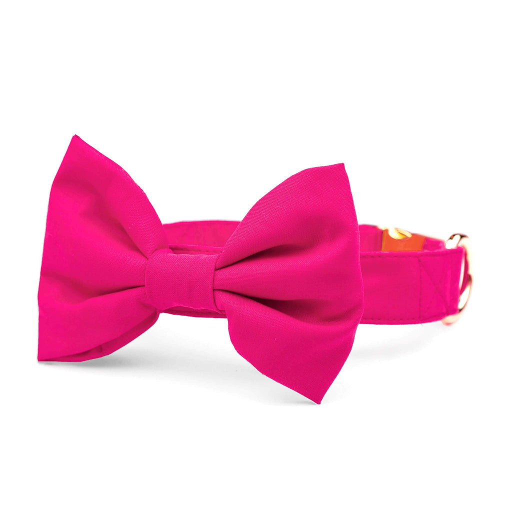 Dog Bow Tie - Pink Horseshoe