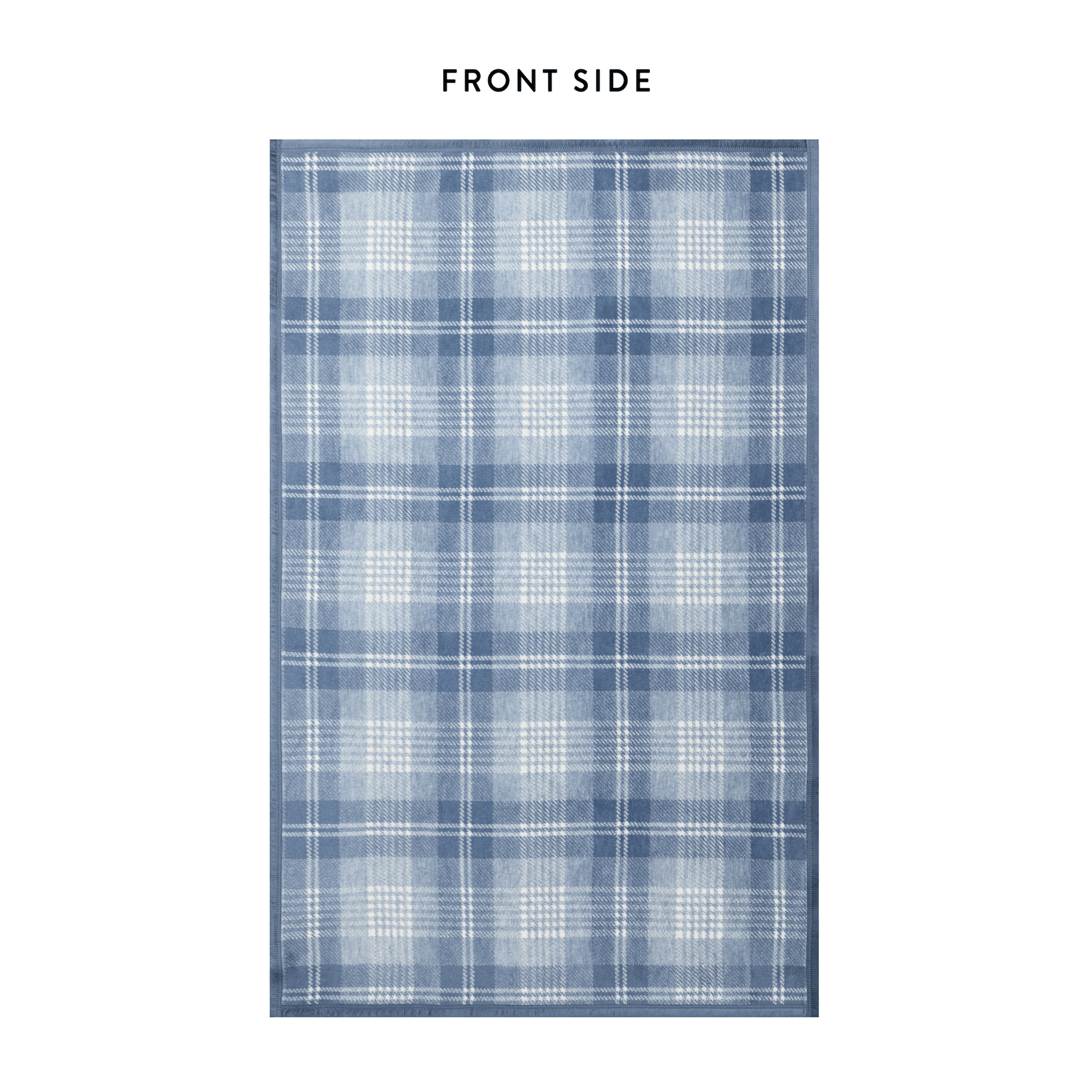 ChappyWrap x TFD Blue Frost Plaid Dog Blanket from The Foggy Dog