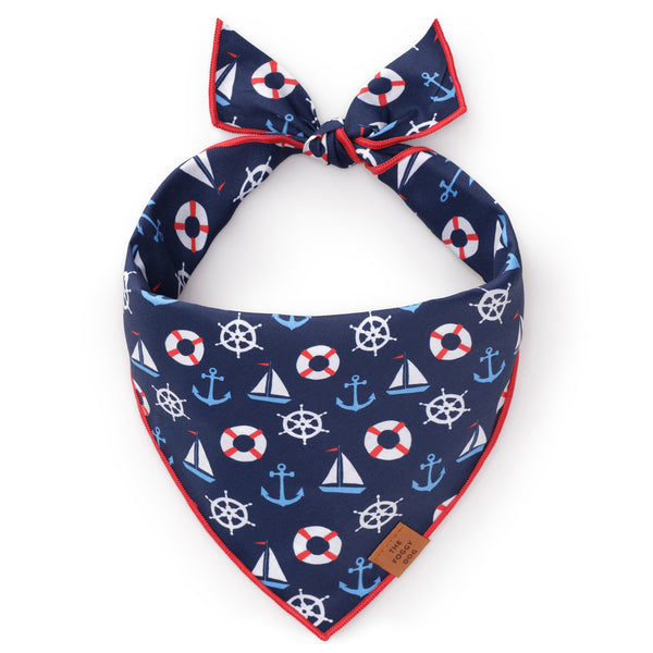 Navy blue dog bandana hotsell