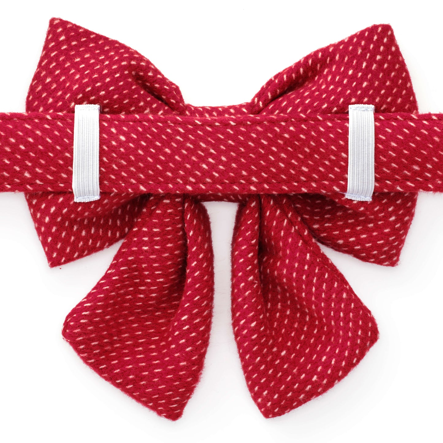 Berry Stitch Flannel Lady Bow Collar