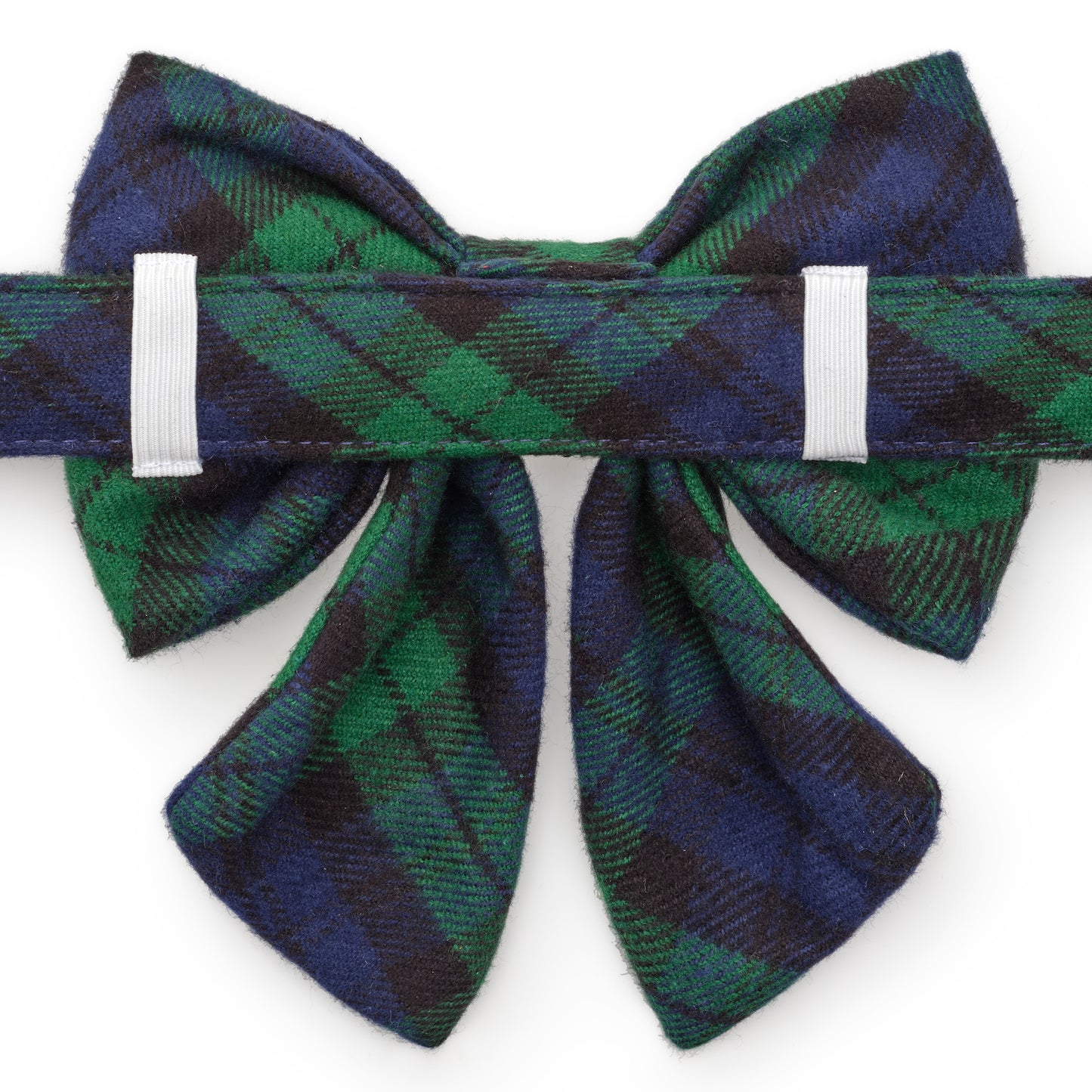 Black Watch Plaid Flannel Lady Bow Collar from The Foggy Dog