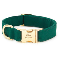 Evergreen Dog Collar from The Foggy Dog