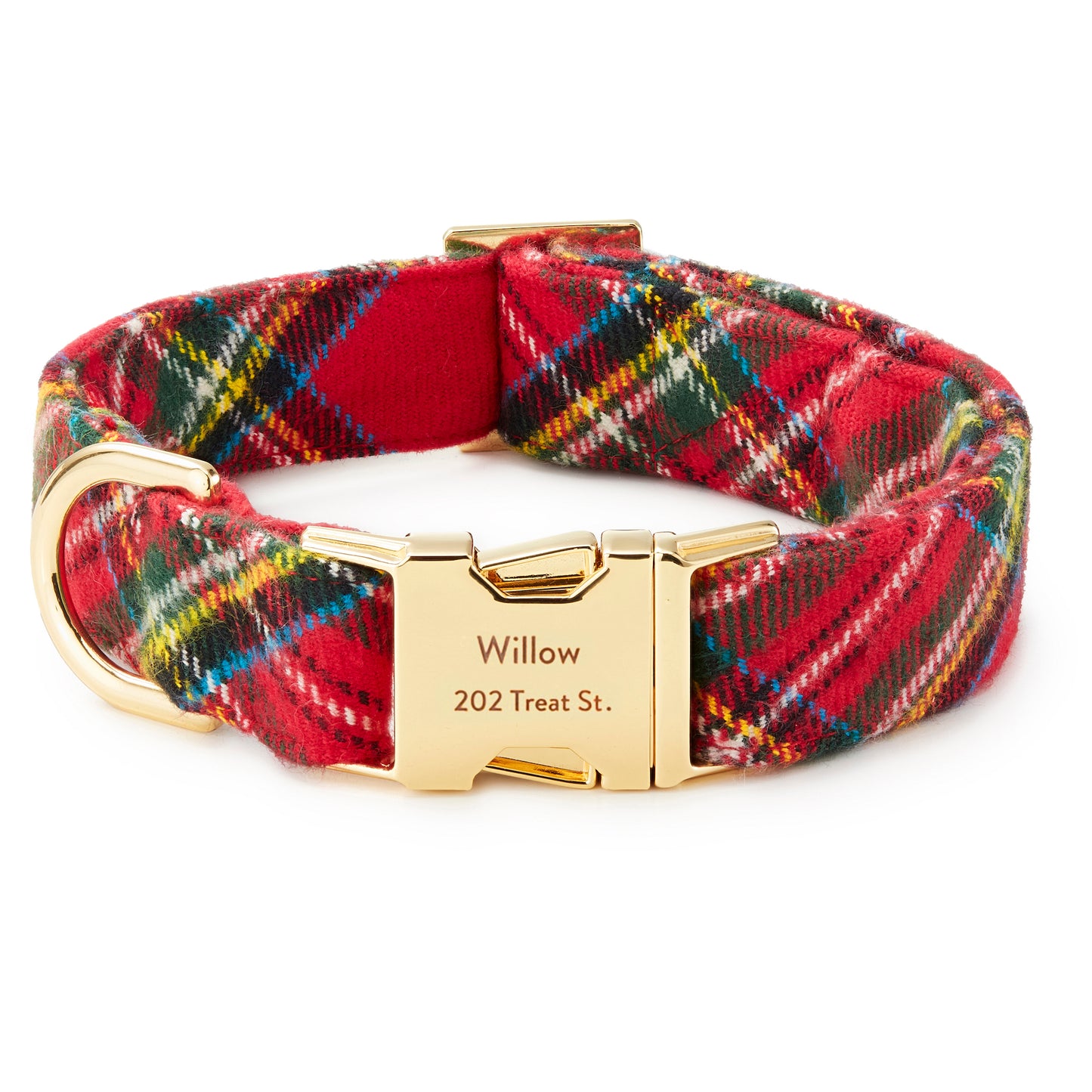 Tartan Plaid Flannel Dog Collar from The Foggy Dog