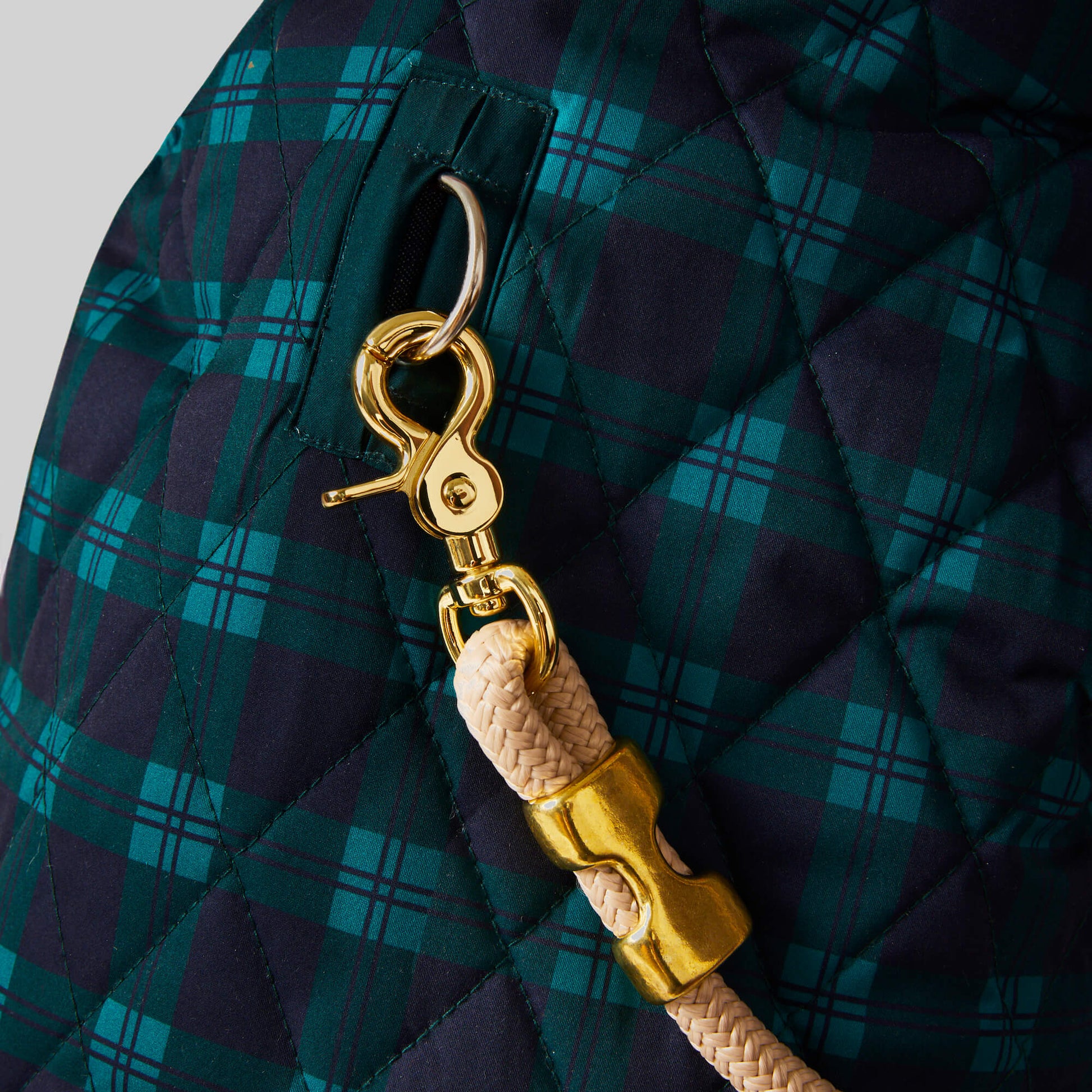 Black Watch Plaid Reversible Dog Jacket from The Foggy Dog