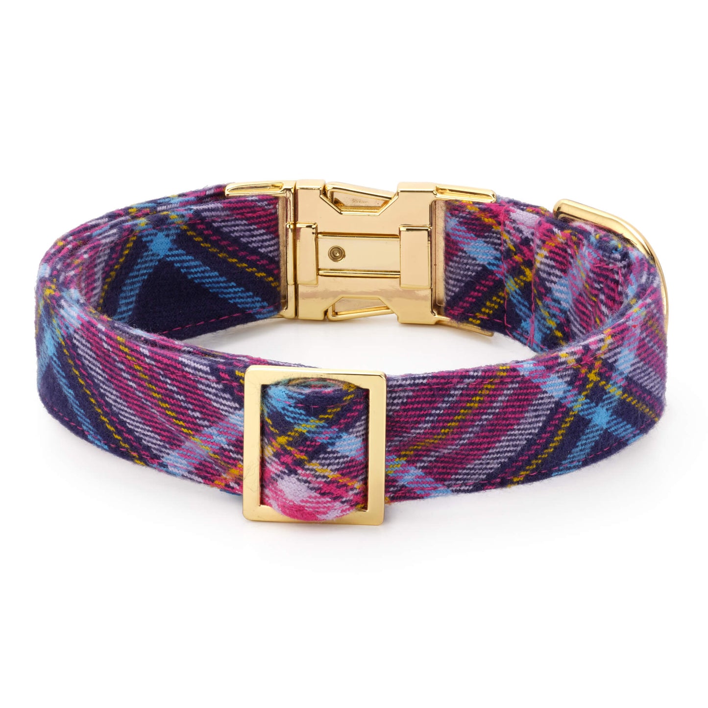 Camilla Plaid Flannel Dog Collar from The Foggy Dog