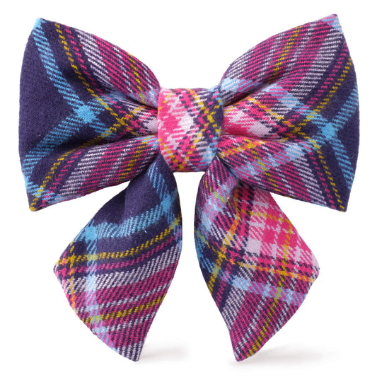 Camilla Plaid Flannel Lady Dog Bow from The Foggy Dog