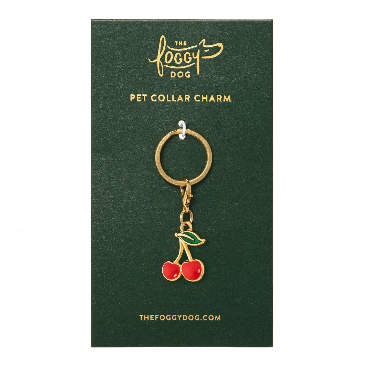 Cherries Collar Charm from The Foggy Dog