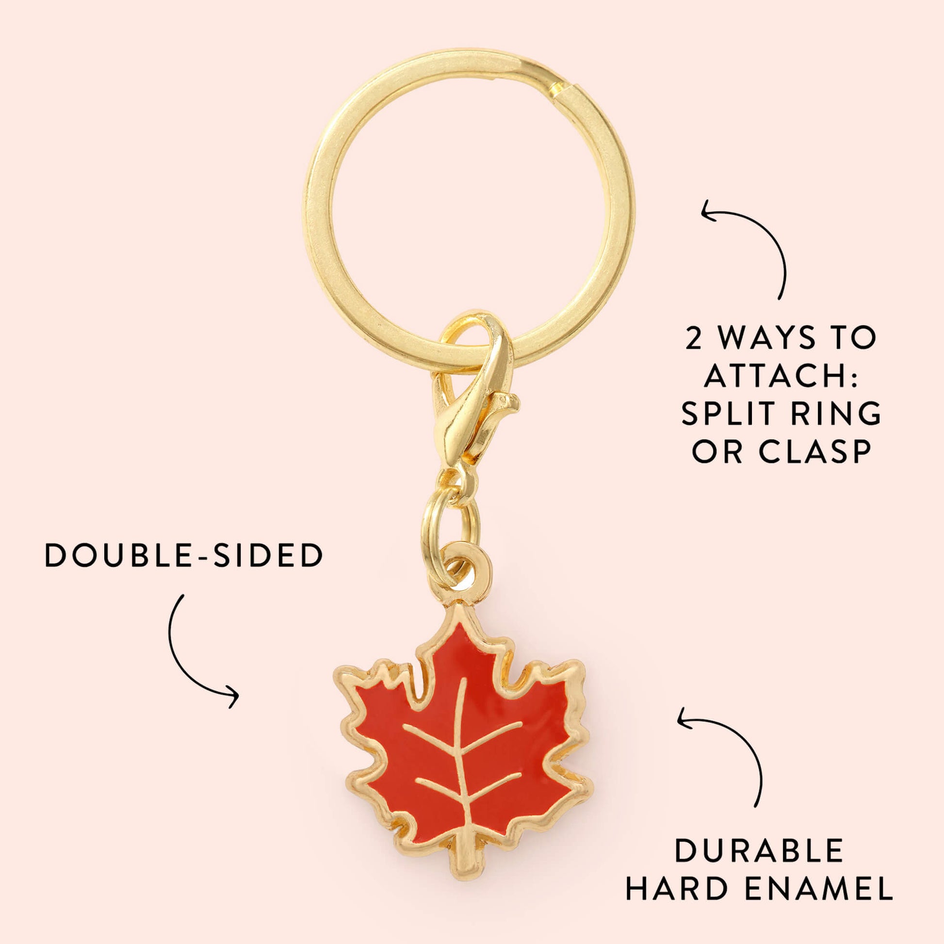 Maple Leaf Collar Charm from The Foggy Dog