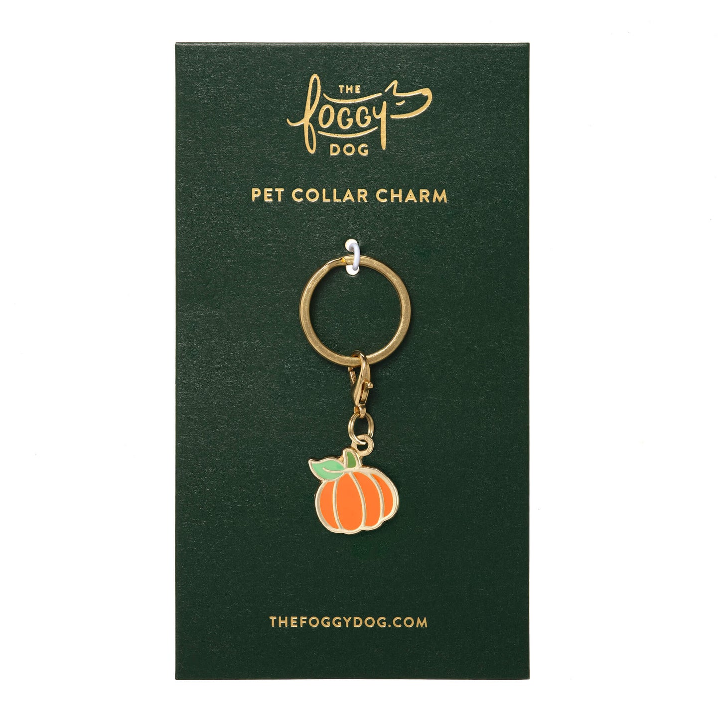 Pumpkin Collar Charm from The Foggy Dog