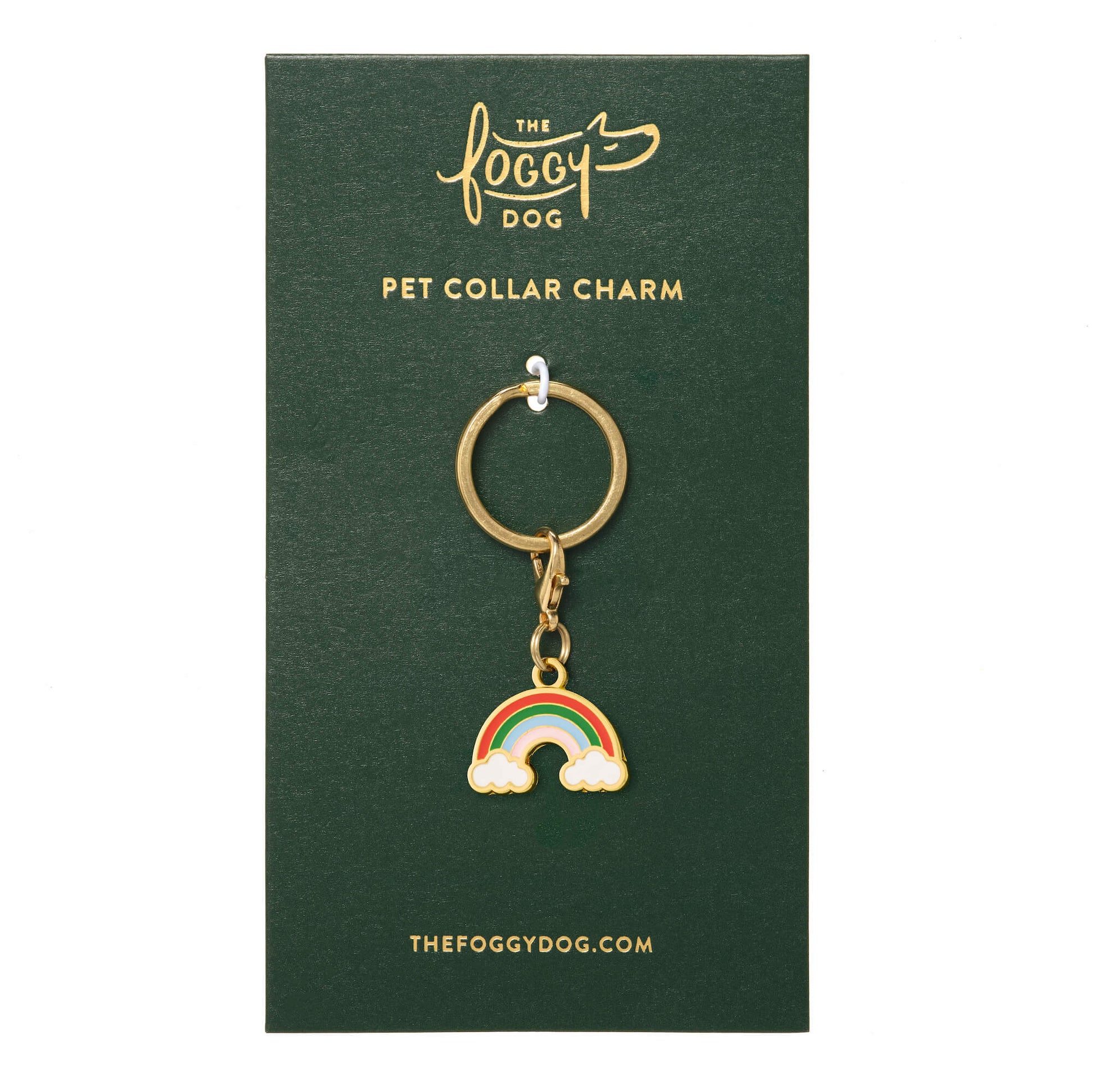 Rainbow Collar Charm from The Foggy Dog