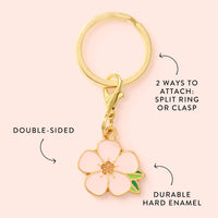 Sakura Blossom Collar Charm from The Foggy Dog