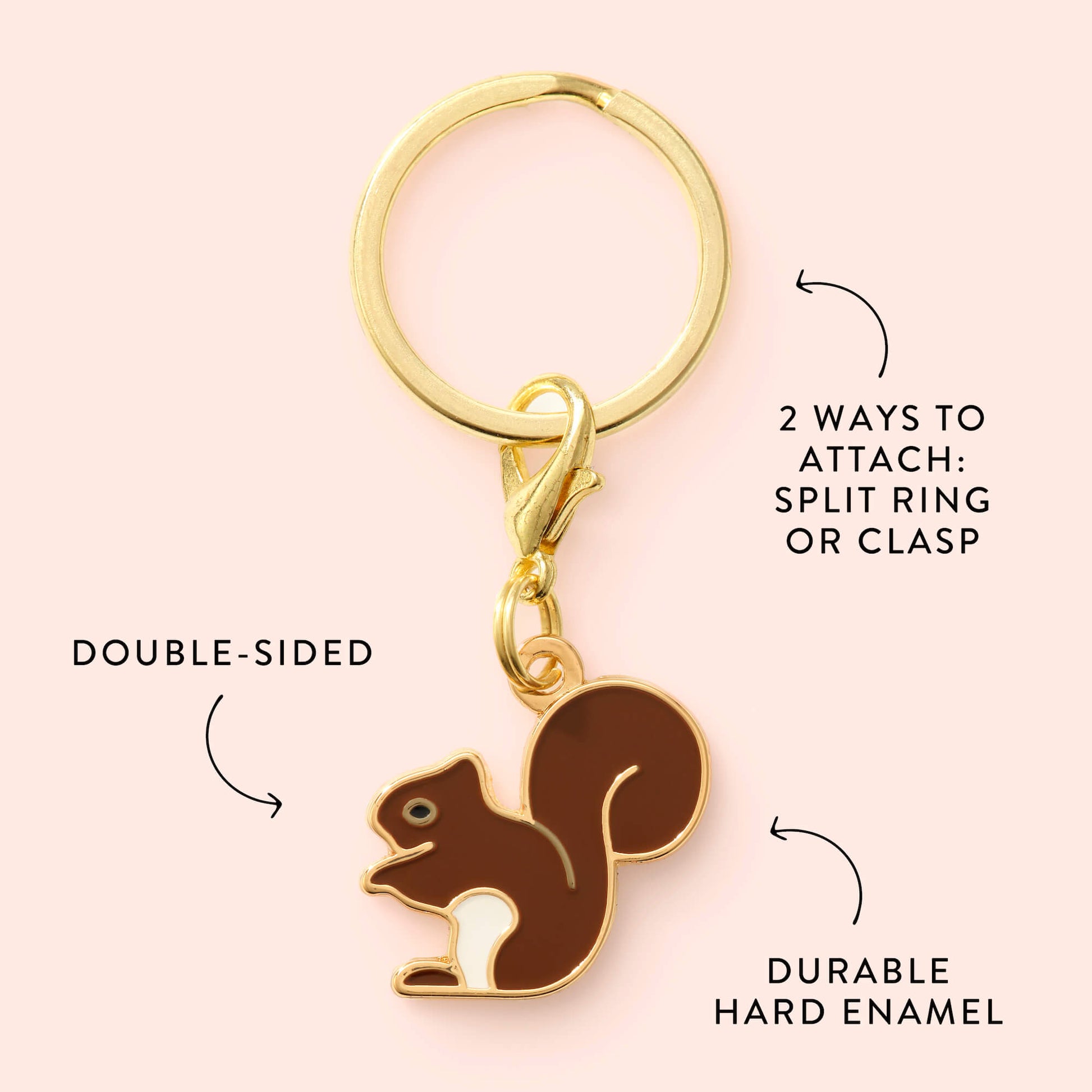 Squirrel Collar Charm from The Foggy Dog