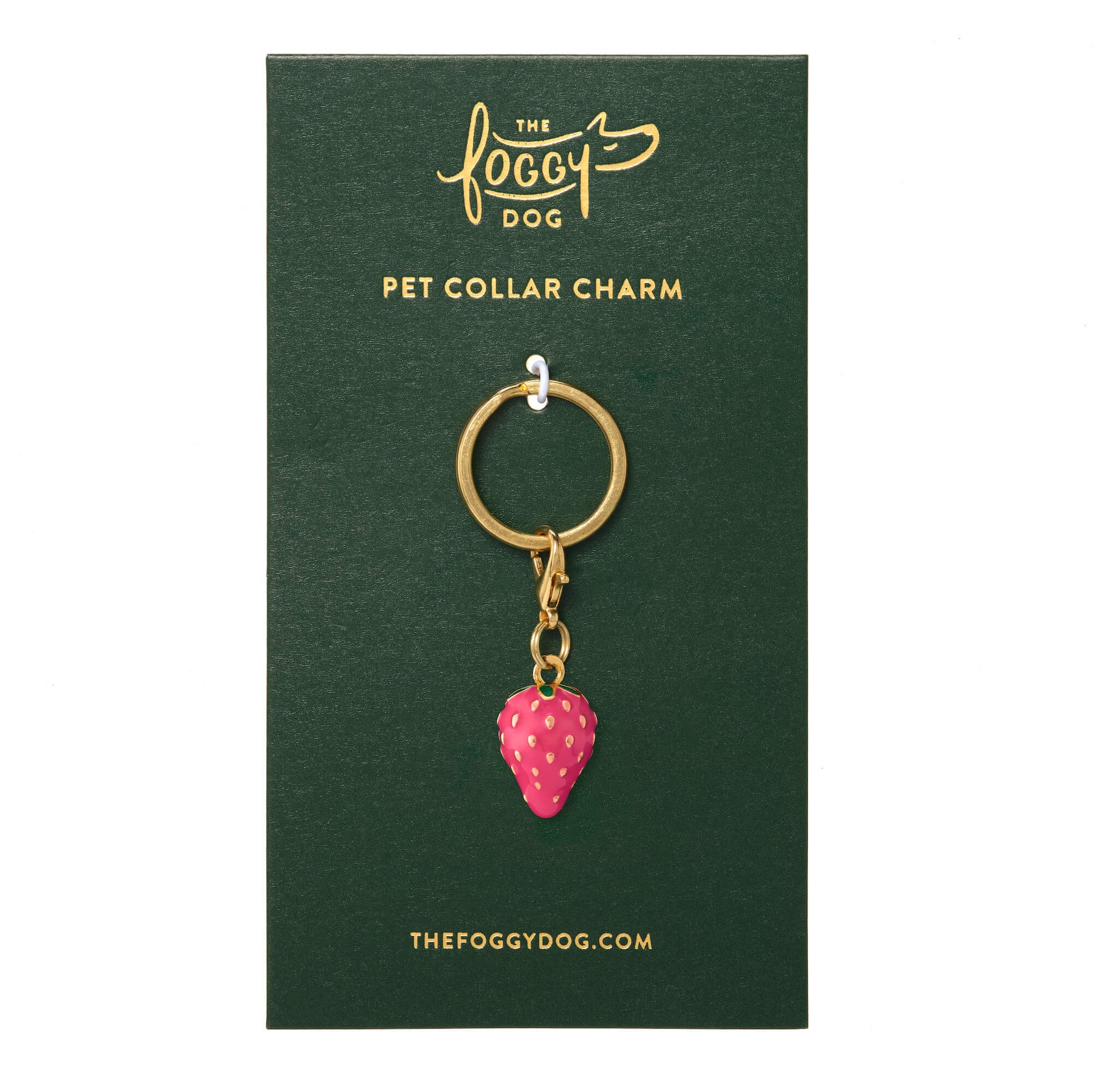 Strawberry Collar Charm from The Foggy Dog