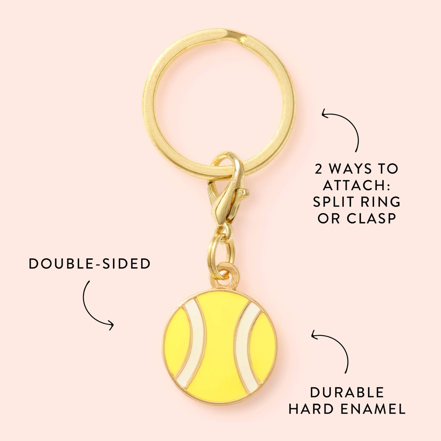 Tennis Ball Collar Charm from The Foggy Dog