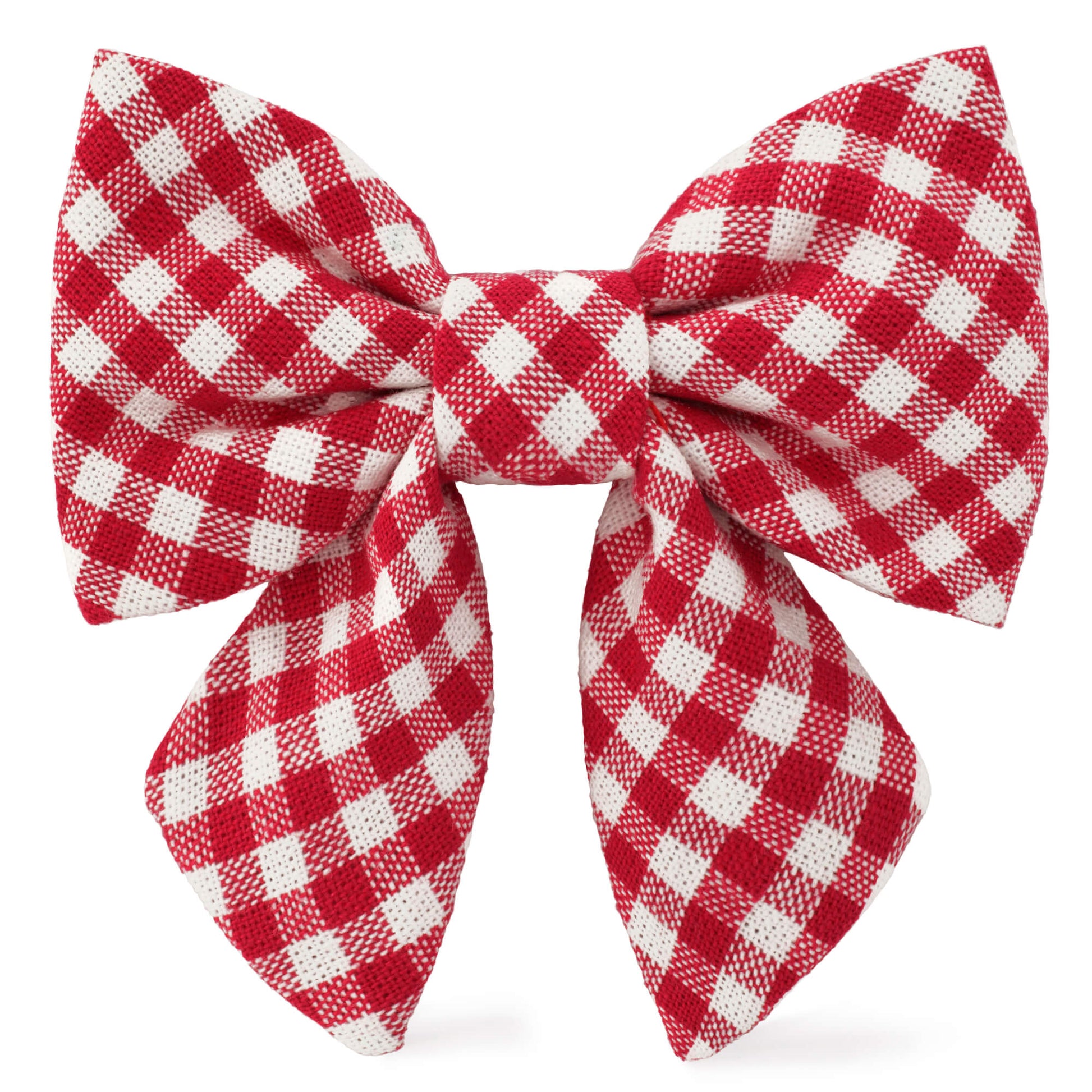 Red Gingham Lady Dog Bow from The Foggy Dog