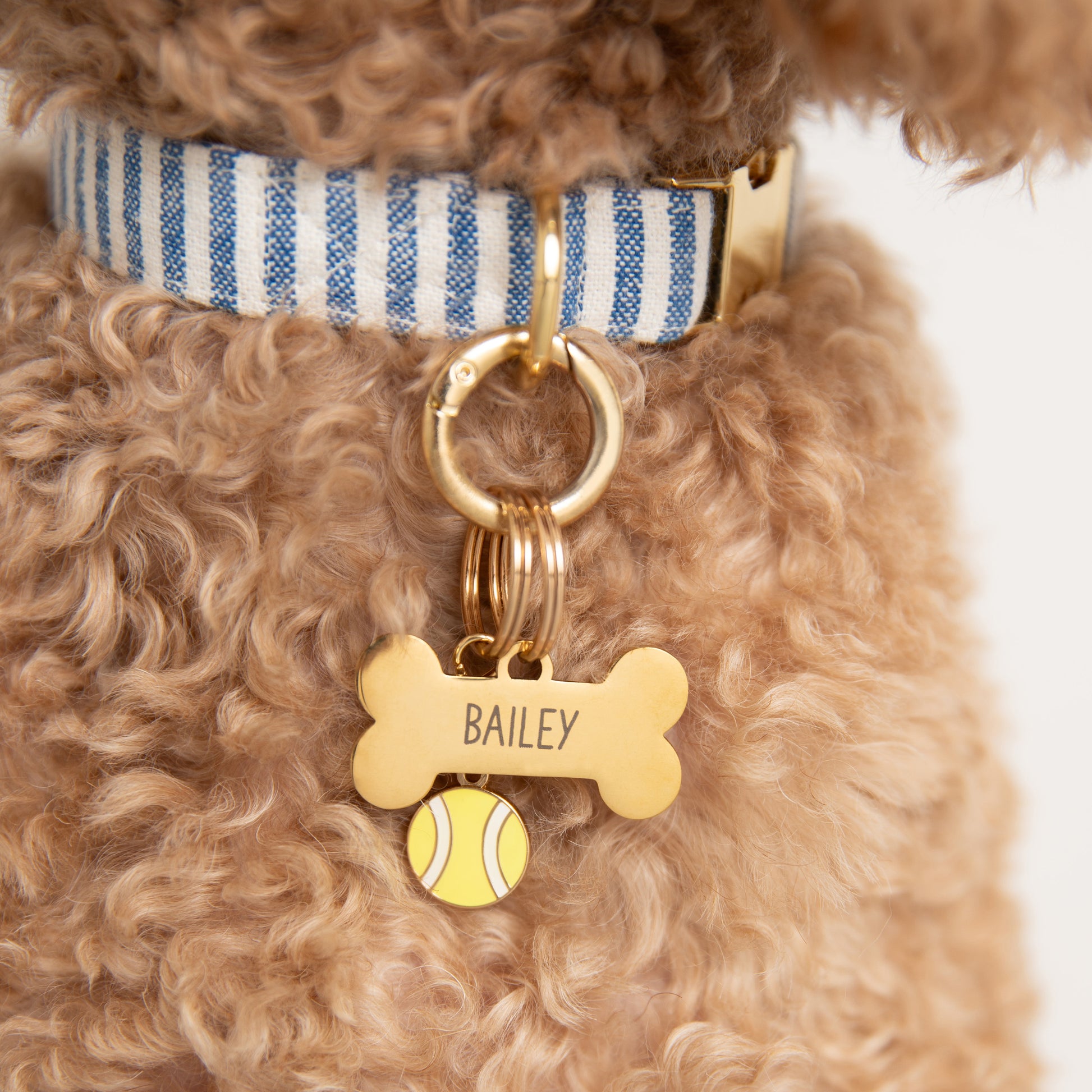 Tennis Ball Collar Charm from The Foggy Dog