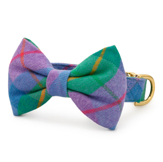 Fable Plaid Flannel Bow Tie Collar from The Foggy Dog