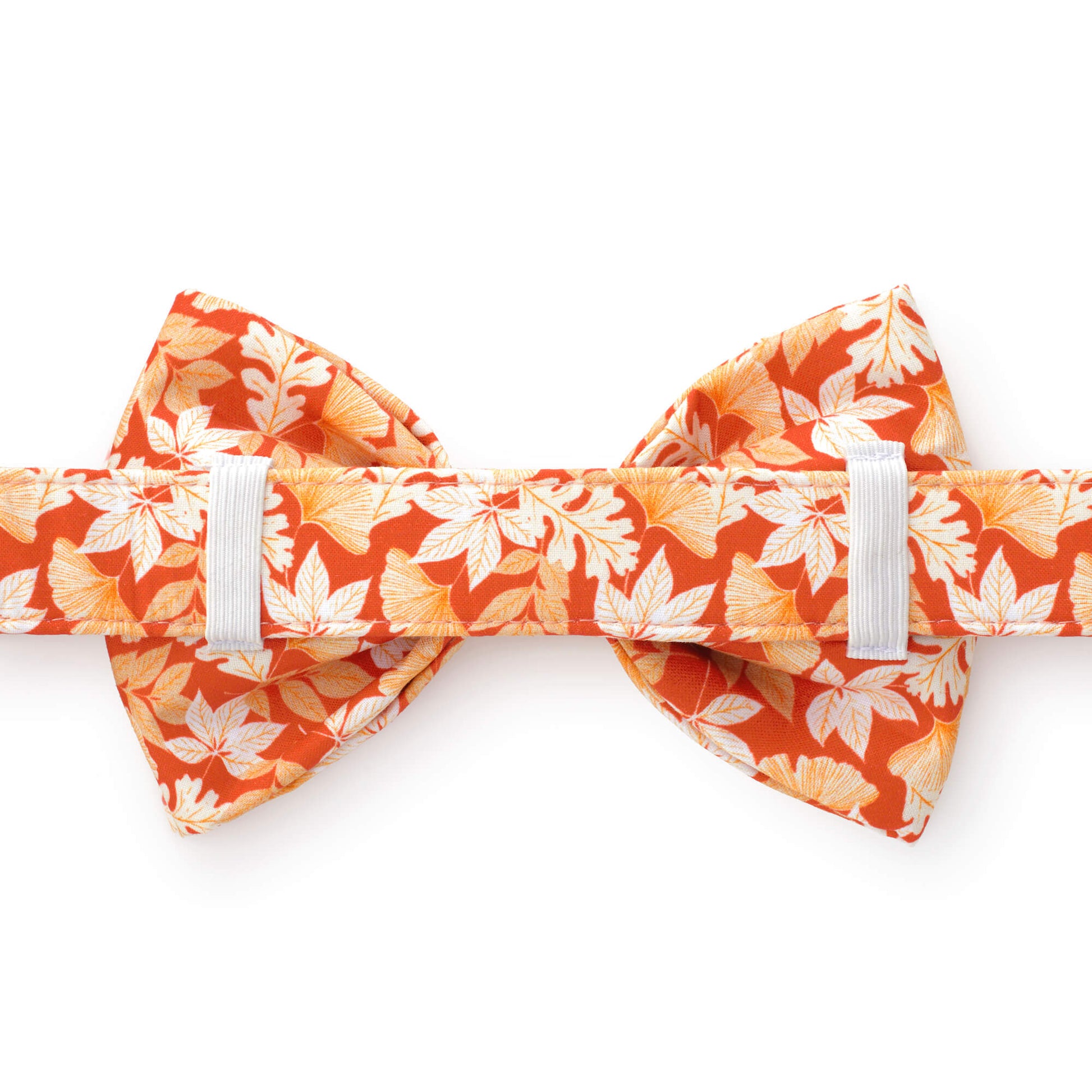 Autumn Leaves Rust Bow Tie Collar from The Foggy Dog