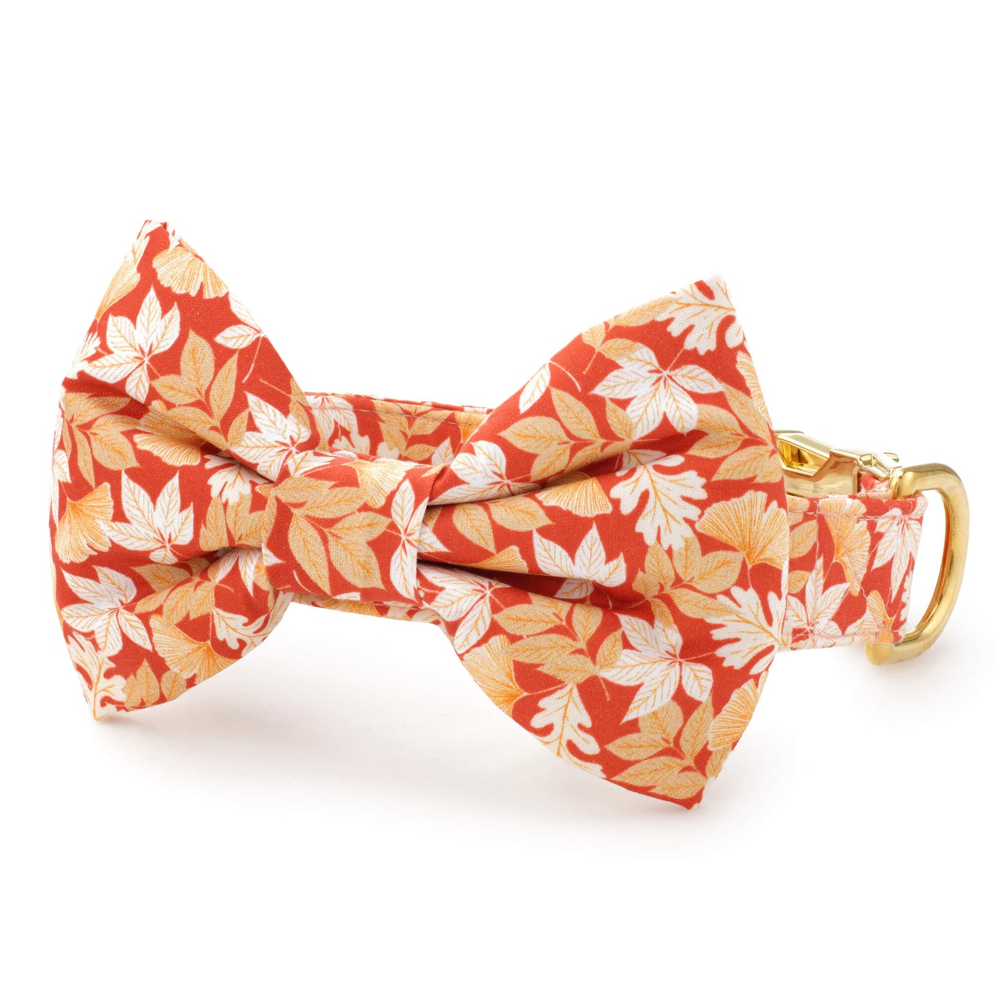 Autumn Leaves Rust Bow Tie Collar from The Foggy Dog