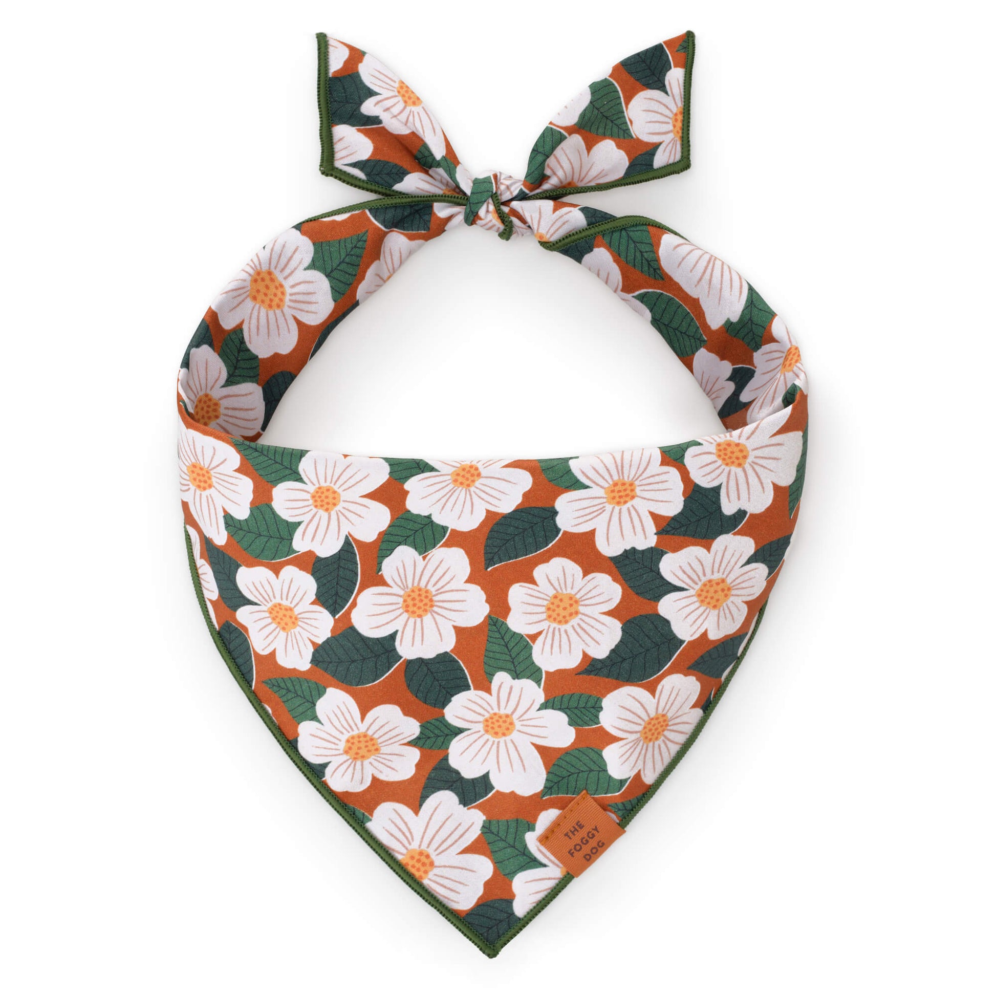 Chestnut Rose Dog Bandana from The Foggy Dog