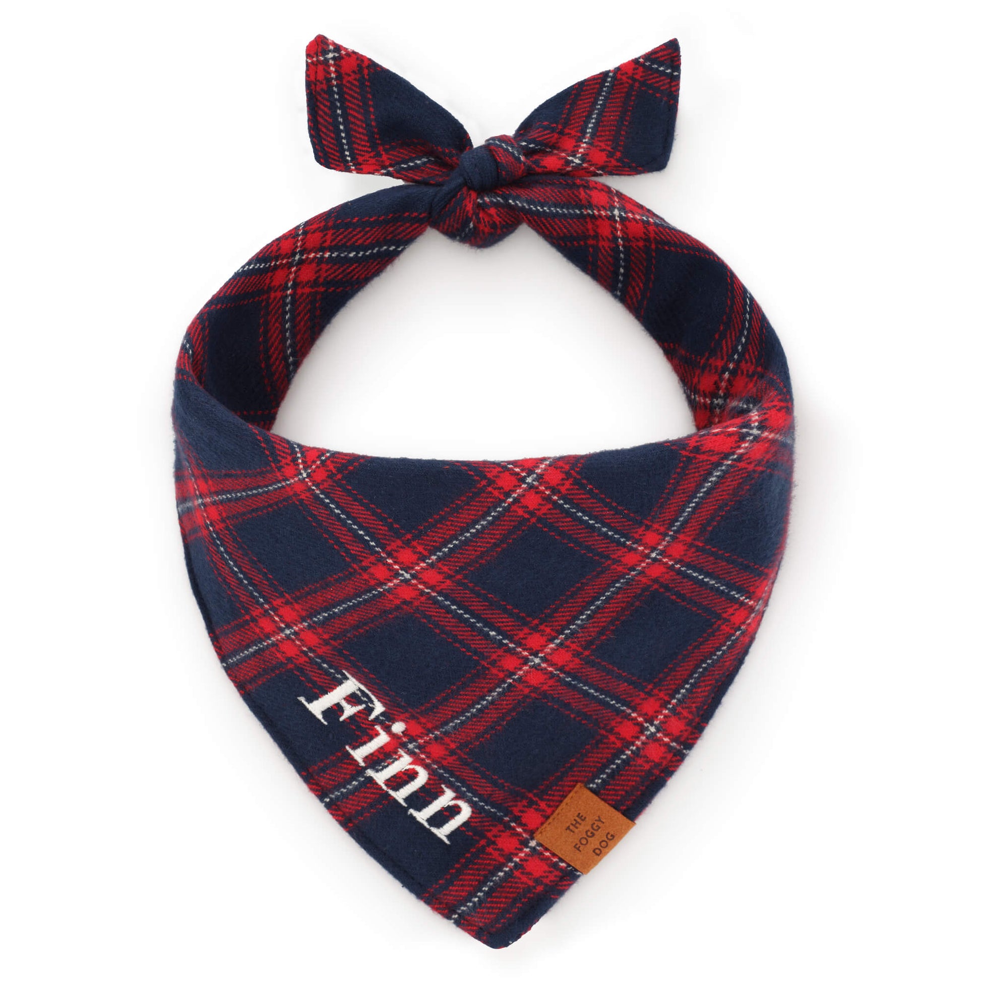 Kingston Plaid Flannel Dog Bandana from The Foggy Dog