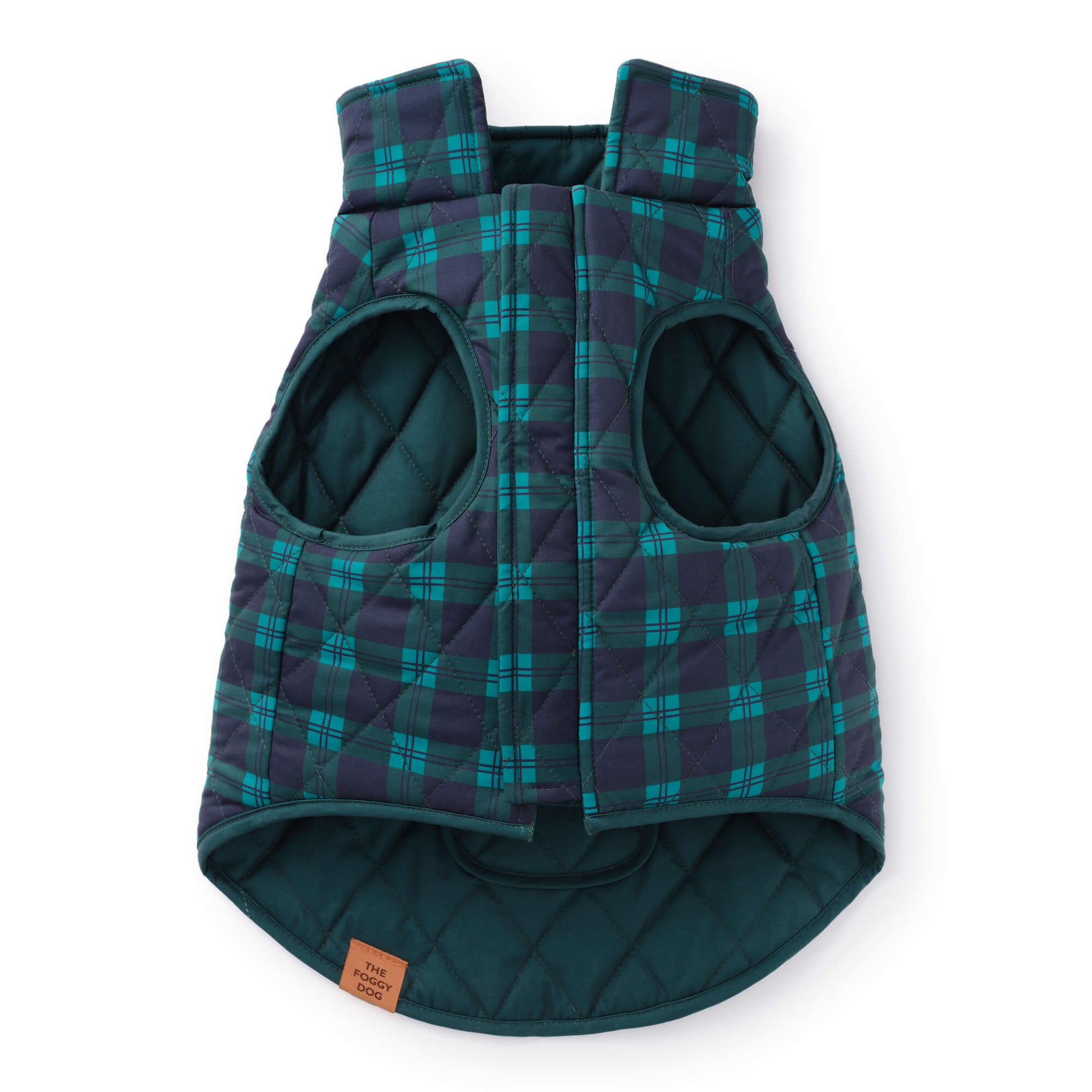 Black Watch Plaid Reversible Dog Jacket from The Foggy Dog