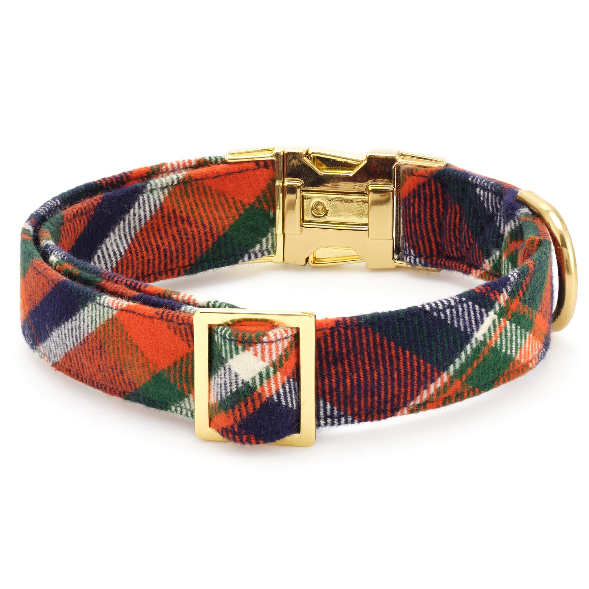 Dakota Plaid Flannel Dog Collar from The Foggy Dog