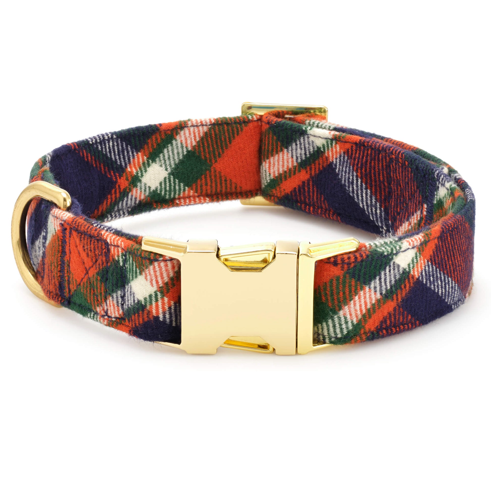 Dakota Plaid Flannel Dog Collar from The Foggy Dog