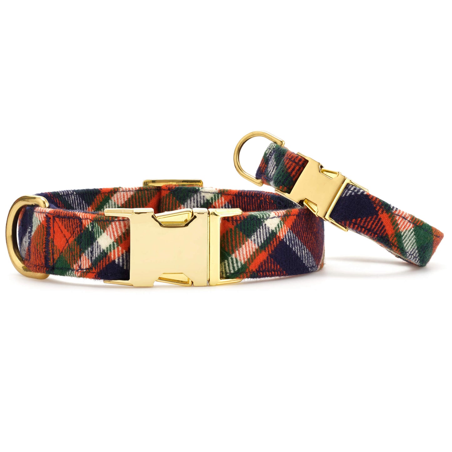 Dakota Plaid Flannel Dog Collar from The Foggy Dog