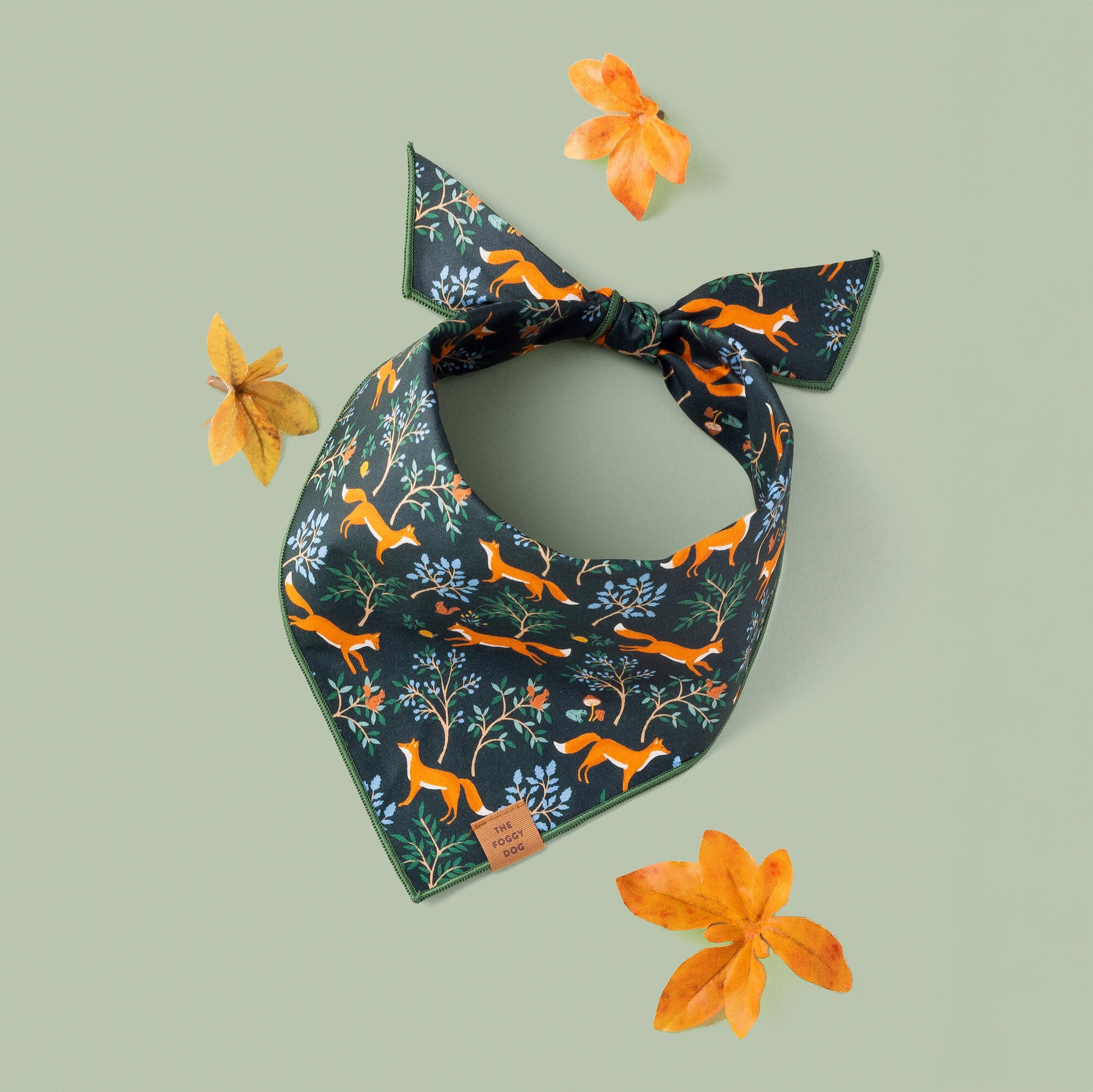 Woodland Fox Dog Bandana from The Foggy Dog