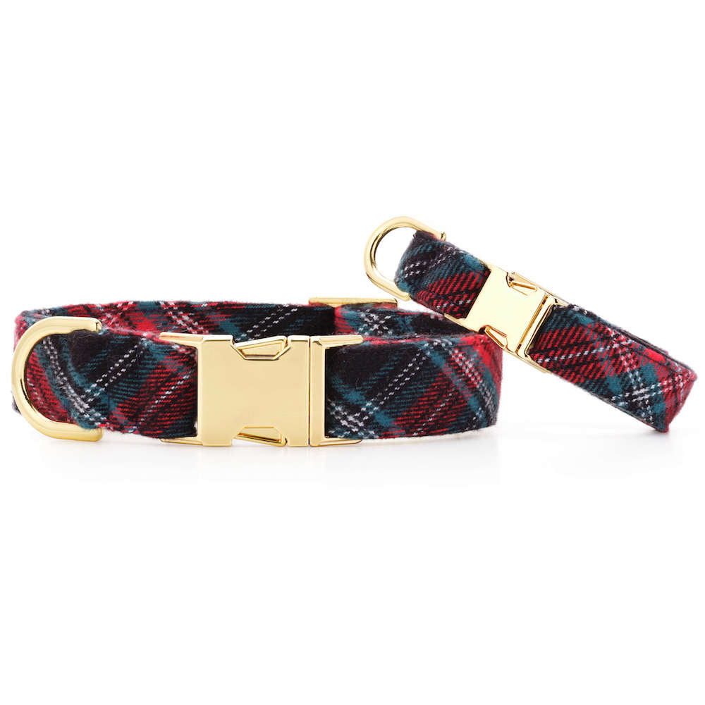 Draper James x TFD Georgia Plaid Dog Collar