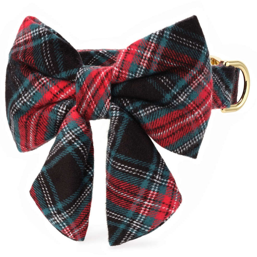 Draper James x TFD Georgia Plaid Lady Bow Collar from The Foggy Dog