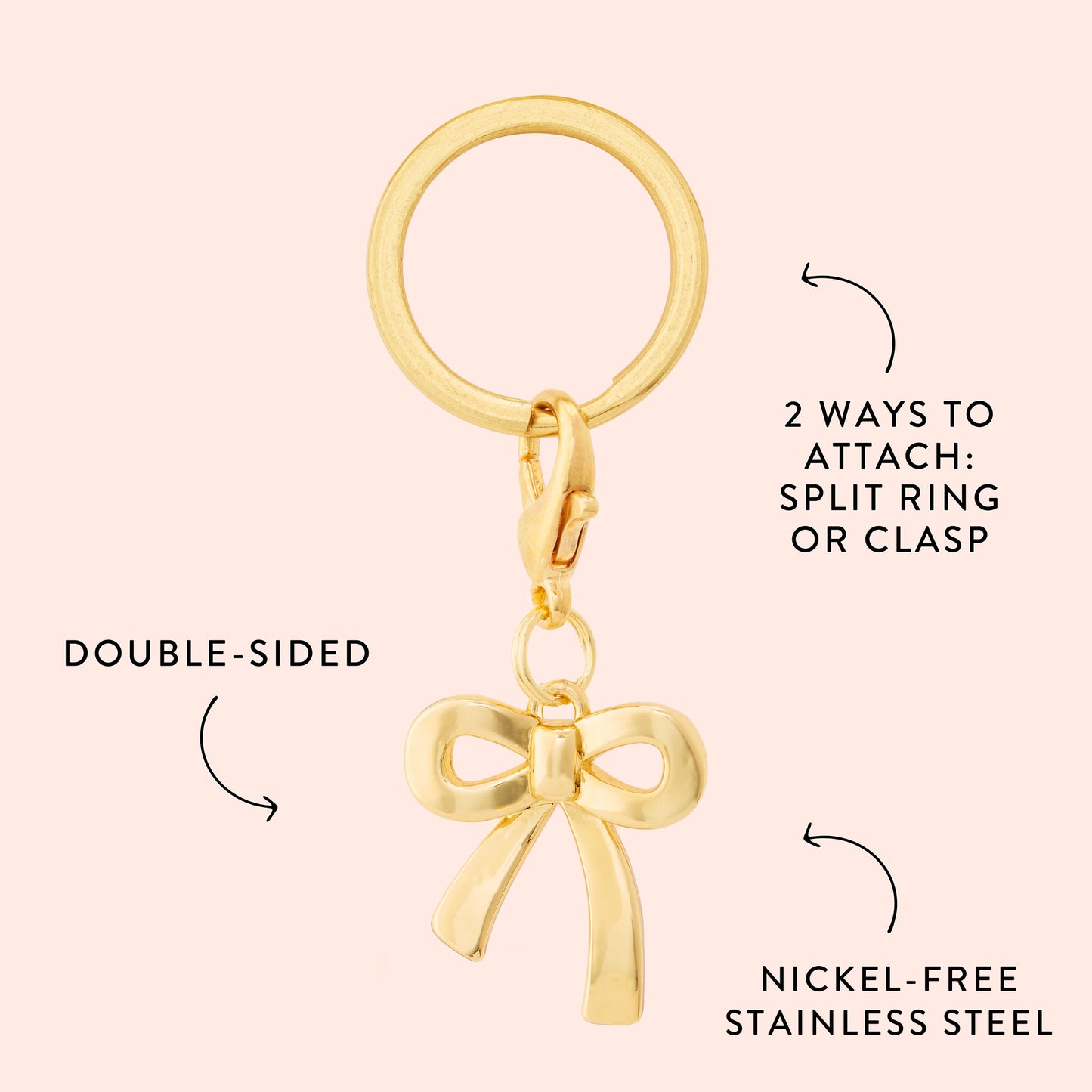 Gold Bow Collar Charm from The Foggy Dog