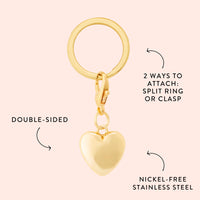 Heart of Gold Collar Charm from The Foggy Dog