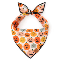 Jack-o’-Lanterns Reversible Dog Bandana from The Foggy Dog