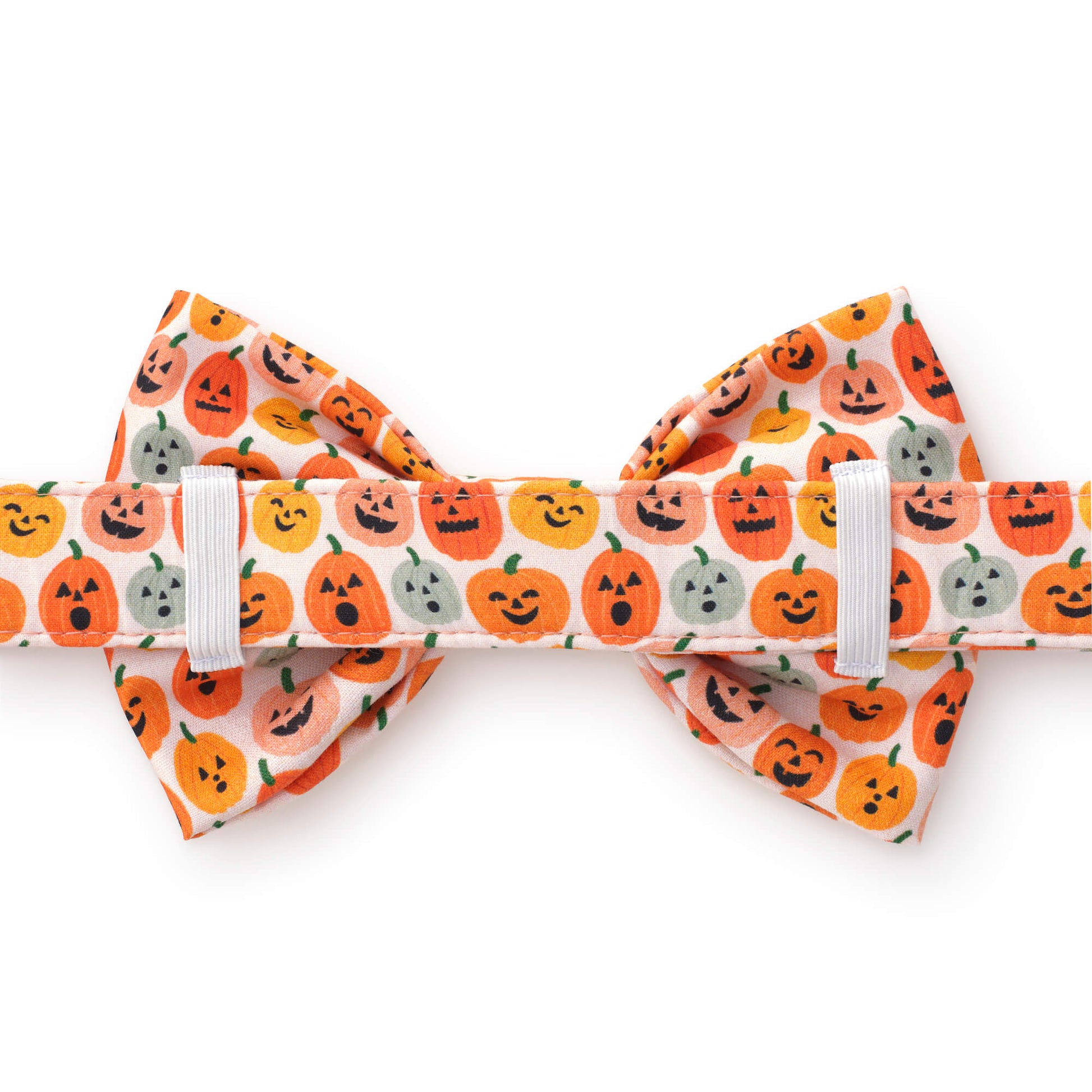 Jack-o’-Lanterns Bow Tie Collar from The Foggy Dog