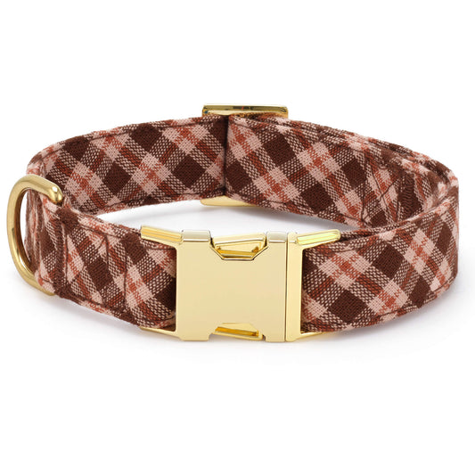 Heather Taylor Home x TFD Hudson Plaid Dog Collar from The Foggy Dog