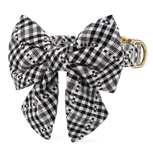 Heather Taylor Home x TFD Soho Black Lady Bow Collar from The Foggy Dog