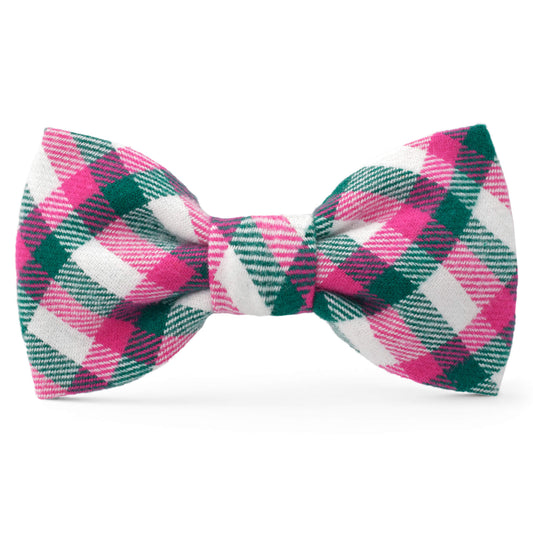 Callie Plaid Flannel Dog Bow Tie