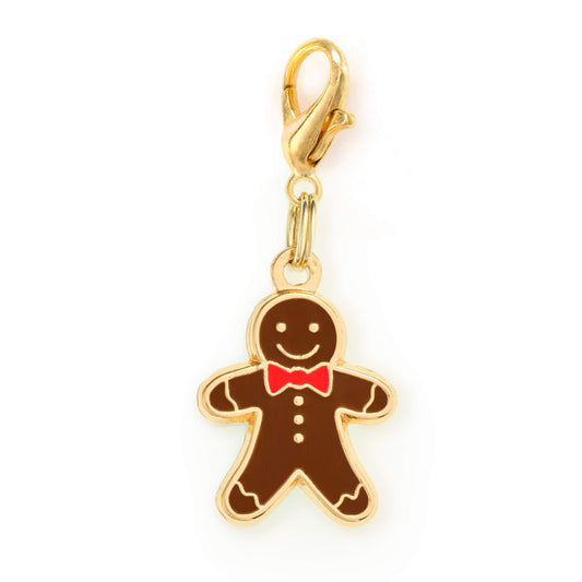 Gingerbread Man Collar Charm from The Foggy Dog