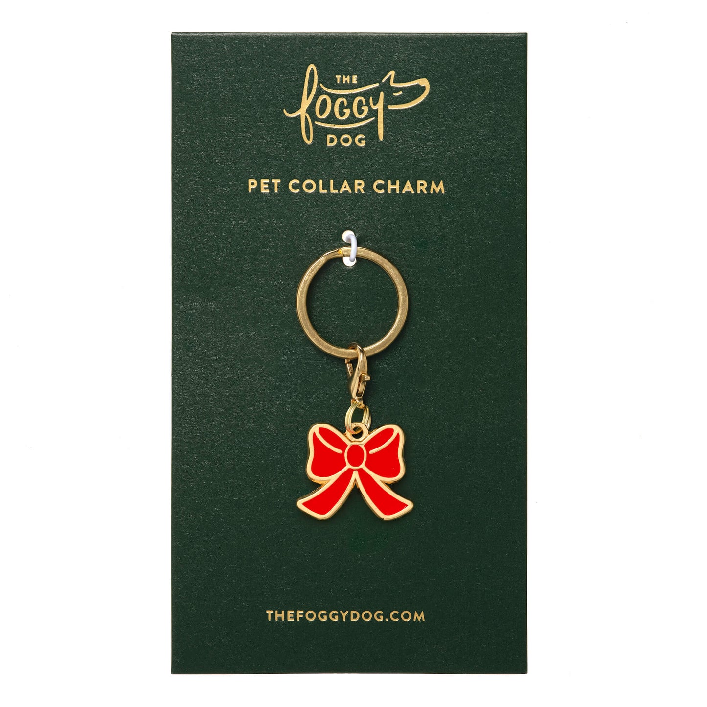 Red Bow Collar Charm