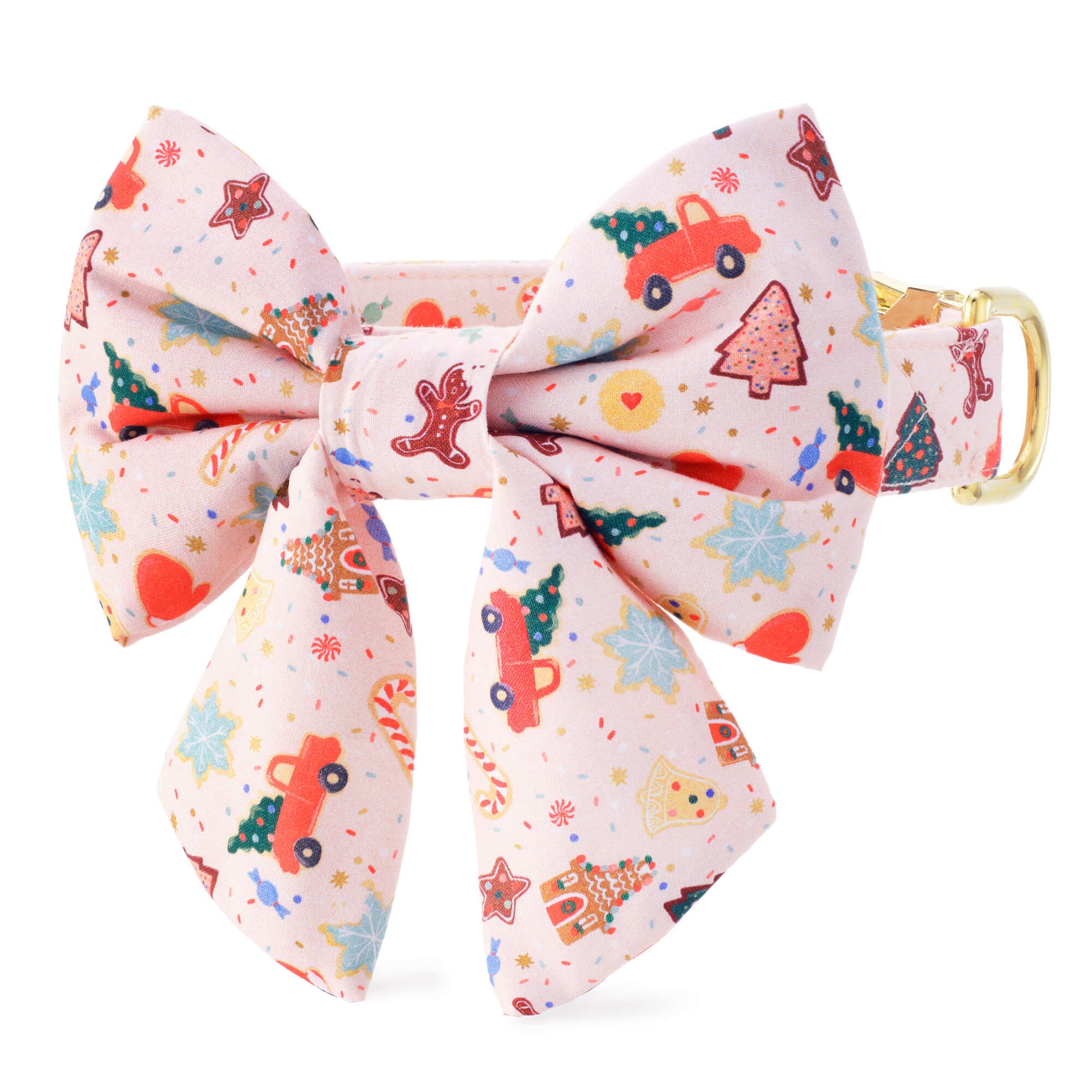 Rifle Paper Co. x TFD Holiday Cookies Lady Bow Collar from The Foggy Dog