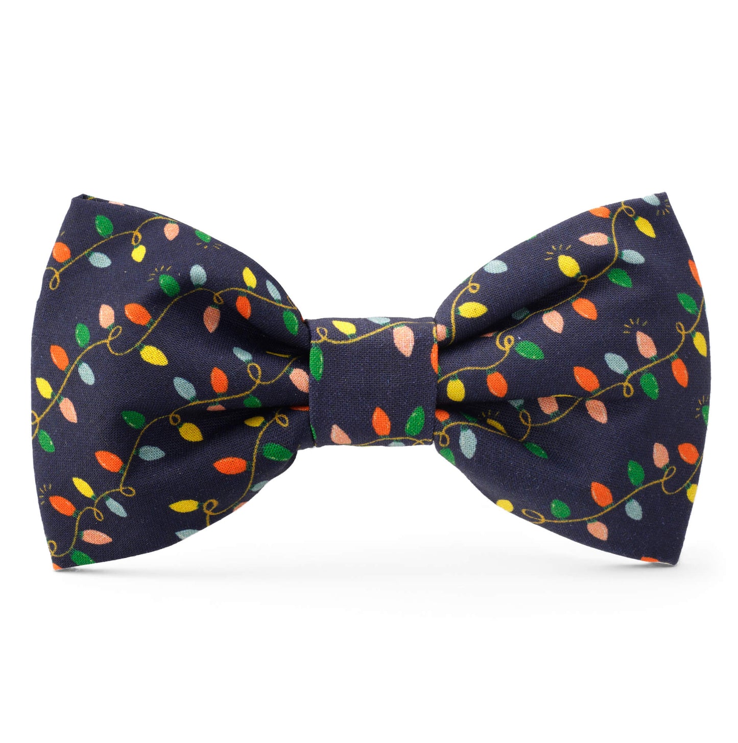 Rifle Paper Co. x TFD Holiday Lights Dog Bow Tie from The Foggy Dog