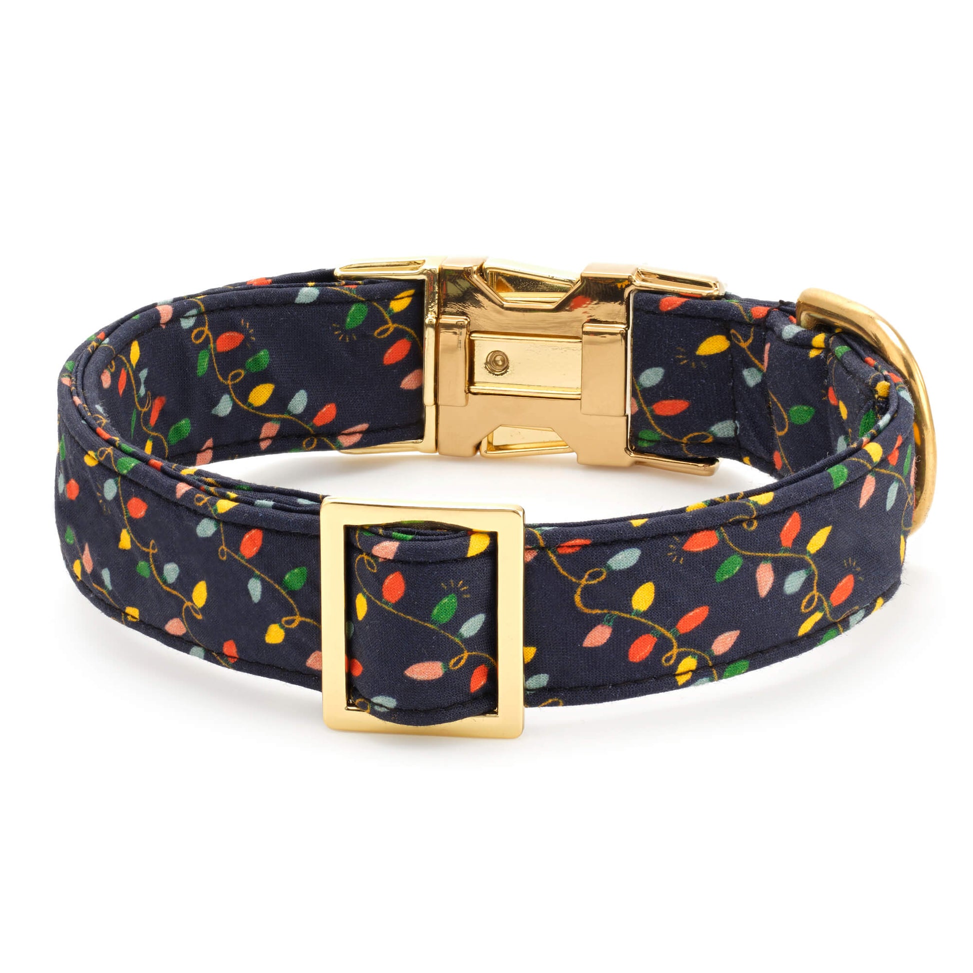 Rifle Paper Co. x TFD Holiday Lights Dog Collar from The Foggy Dog