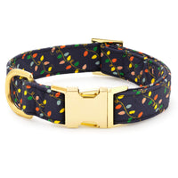 Rifle Paper Co. x TFD Holiday Lights Dog Collar from The Foggy Dog