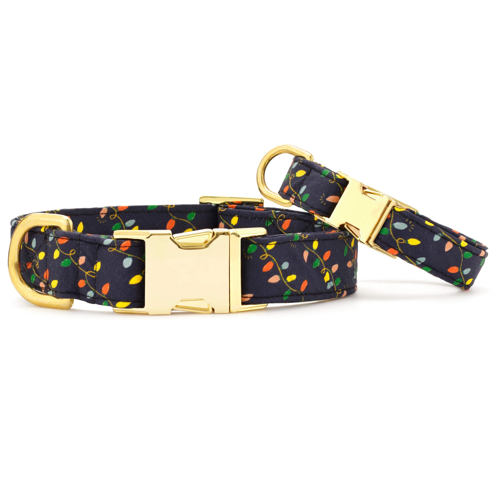 Rifle Paper Co. x TFD Holiday Lights Dog Collar from The Foggy Dog