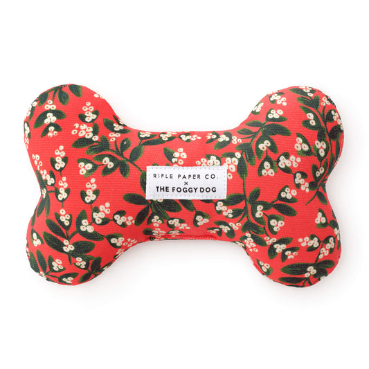 Rifle Paper Co. x TFD Mistletoe Dog Squeaky Toy