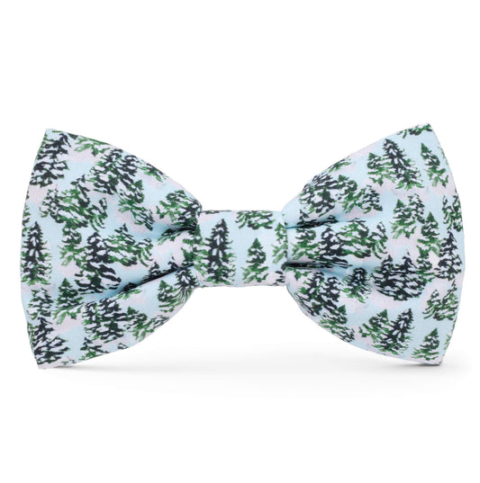 Gray Malin x TFD Snowy Pines Dog Bow Tie from The Foggy Dog