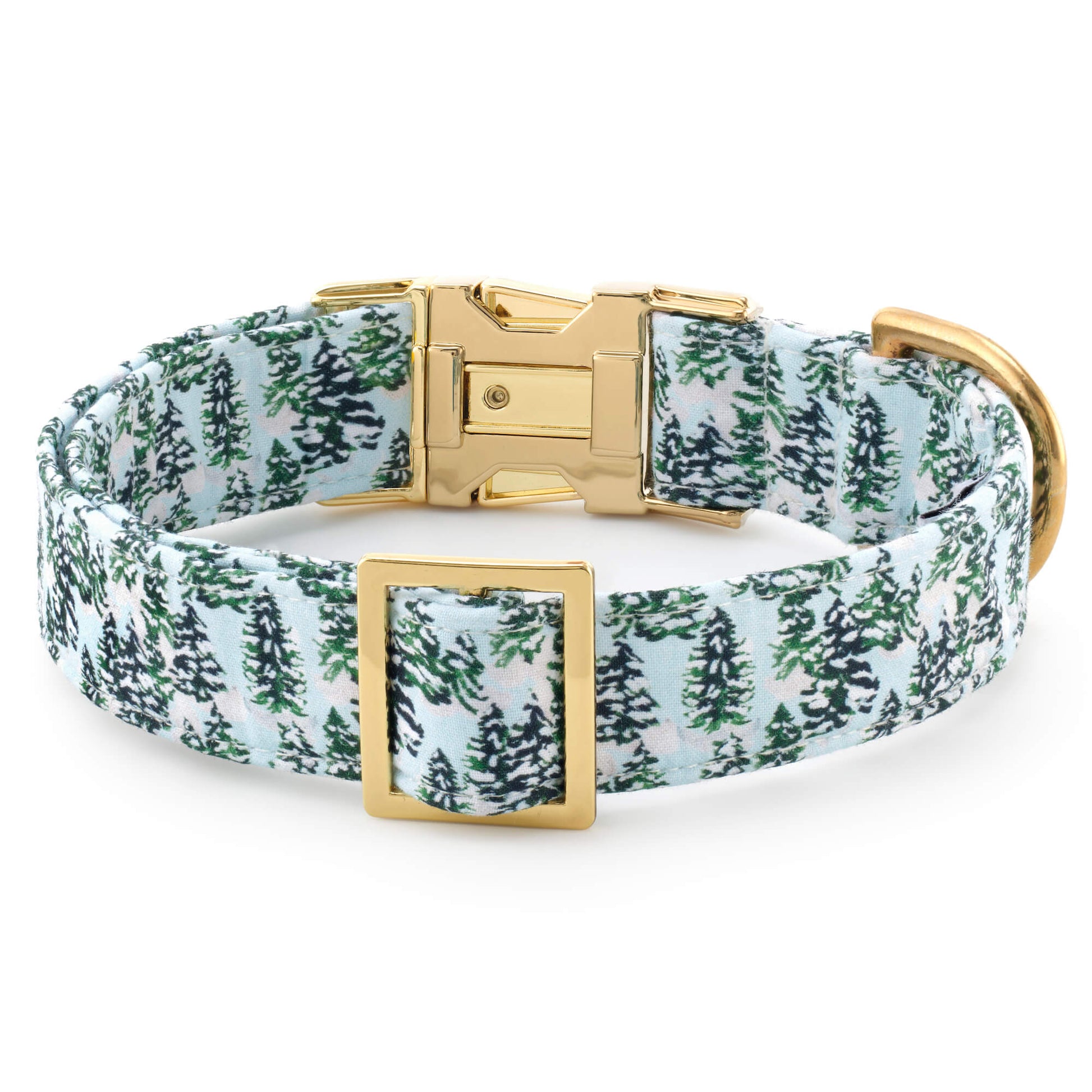 Gray Malin x TFD Snowy Pines Dog Collar from The Foggy Dog