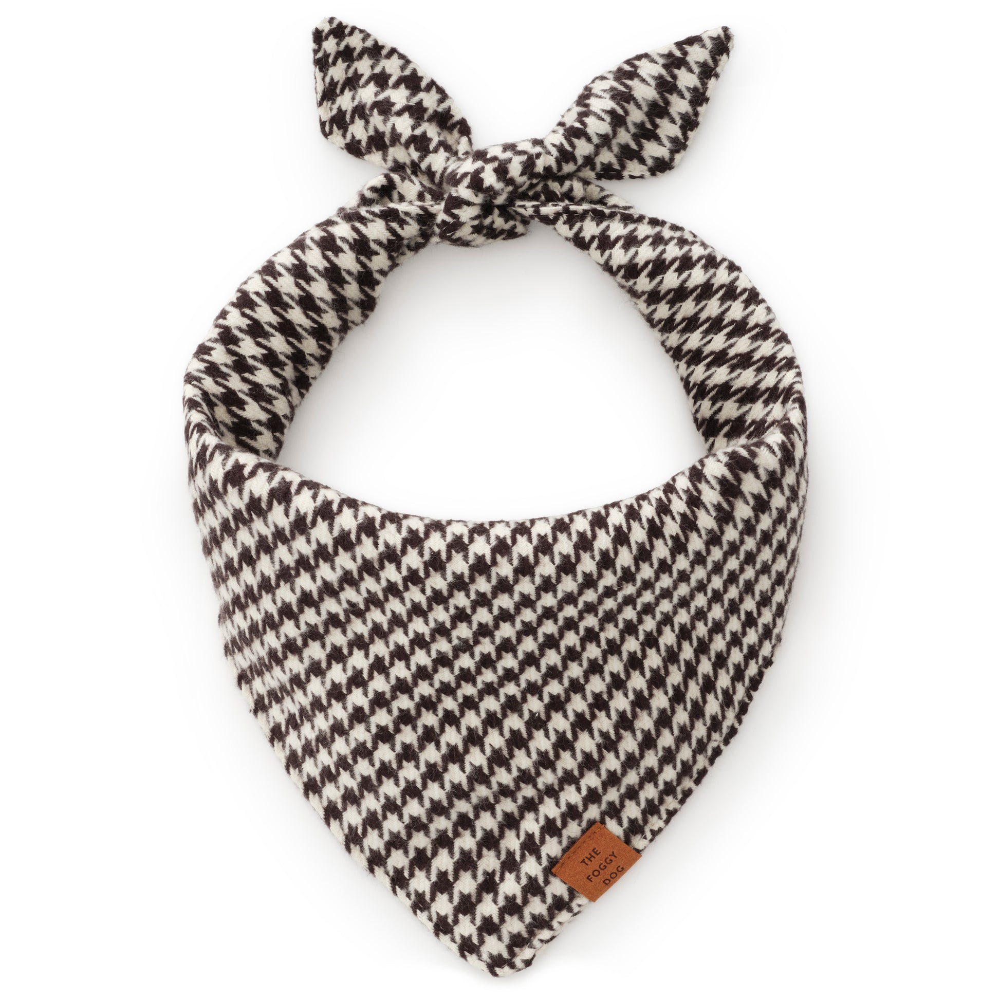 Houndstooth Flannel Dog Bandana from The Foggy Dog